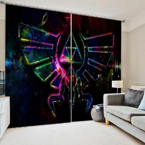 New black curtains Bedroom living room windproof thickening blackout fabric