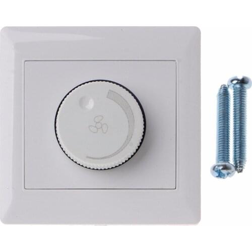 Adjustment Ceiling Fan Speed Control Switch Wall Button Dimmer Switch 220V 10A