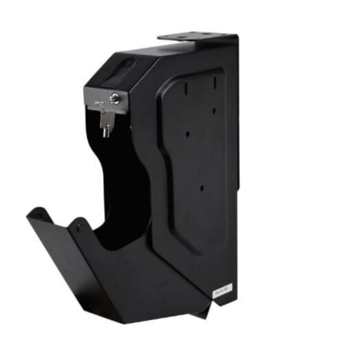 Security Guns Box Gun Safes Fingerprint and Spare Key Lock Pistol Safe Cold-rolled Steel Fingerprint Strongbox for desk Cabinet