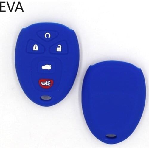 Silicone Rubber Car Key Cover Case for GMC for Buick Enclave LaCrosse for Chevrolet Impala Suburban 1500 Pontiac Remote Key
