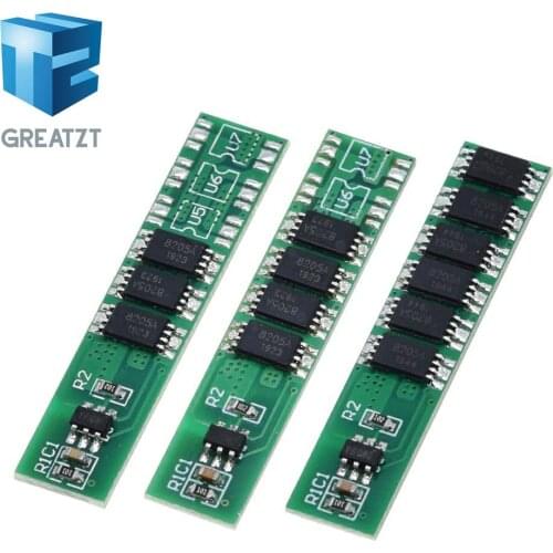 GREATZT 1S 7.5A 10A 15A 3.7V Li-ion 3 4 6MOS BMS PCM Battery Protection Board PCM for 18650 Lithium Lion Battery