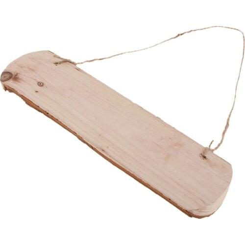 Natural Wood Signs, Unfinished Tree Bark Wooden Slices Blank Plaque Wood Pieces for DIY Hanging Decoration Crafts