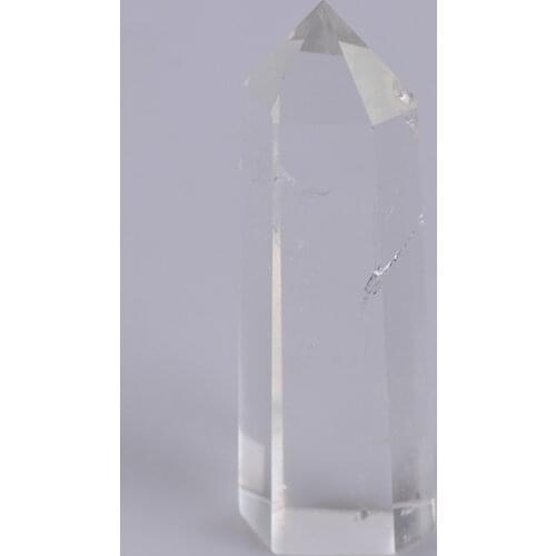 1PC Natural Clear Crystal Quartz rainbow Wand Point Healing Stones for Aquarium Crafts Making Ornaments Home Decor