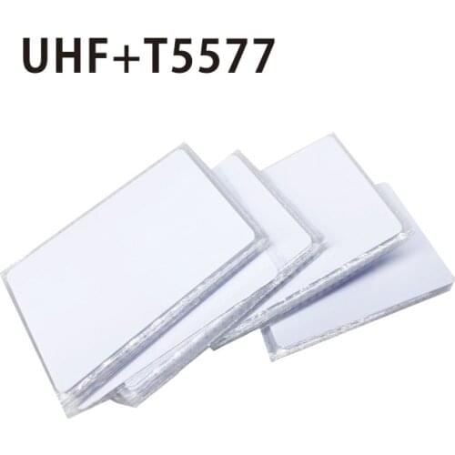 10pcs dual frequency composite card 915MHz 125KHz Long range dual frequency passive card RFID UHF cards 9662+T5577