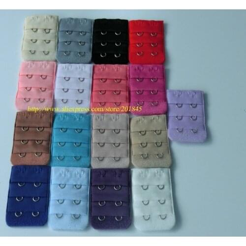 20 Pcs Elastic Bra Extender 3 Row 2 Hooks Extension Buckle Adjustable Women Underwear Tools