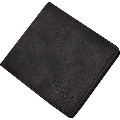 2020 Hot Mens Short Student Casual Slim Simple Wallet Men Coin Purse Money Bag Man Purse Invoice Wallets ID Card Holder Youth