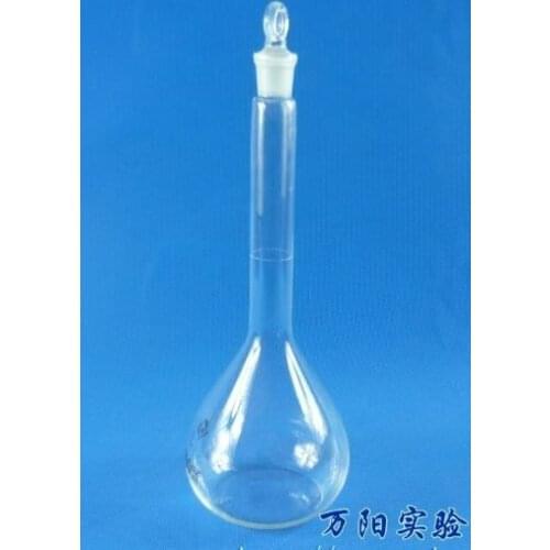 50mL Borosilicate Glass Volumetric Flask with Stopper Free Shipping