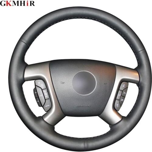 Black Artificial Leather Steering Wheel Covers for Chevrolet Captiva 2007-2014 Silverado GMC Sierra 2007-2013 Daewoo Winstorm
