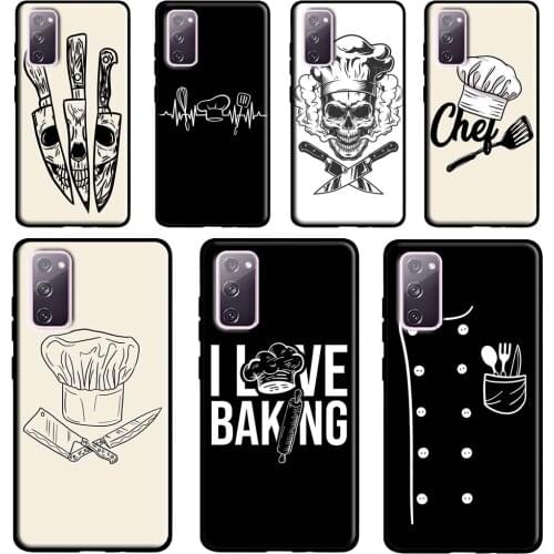 Baker Love Baking Chef Case For Samsung Galaxy S20 FE S21 Ultra Note 20 Note9 Note10 S8 S10 S9 Plus S10e Coque