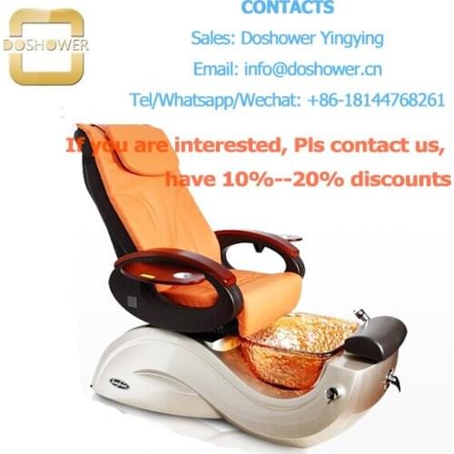 Doshower salon furniture of pedicure chair with nail table salon trolley in salon shop