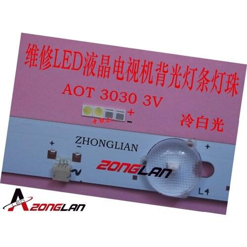 EVERLIGHT LED 5000pcs Backlight 1W 3030 3V Cool white 80-90LM TV Application 62-113TUN2C/S5000-00F/TR8-T