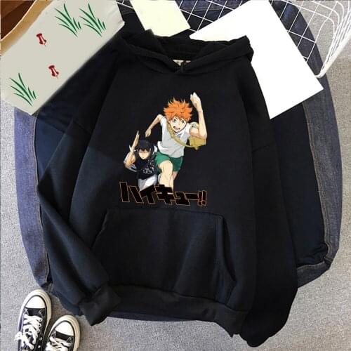 Harajuku Hoodie Anime Haikyuu Cosplay Costume Figure Bokuto Kenma Hinata Clothes College Shirt Anime Women/Men Top