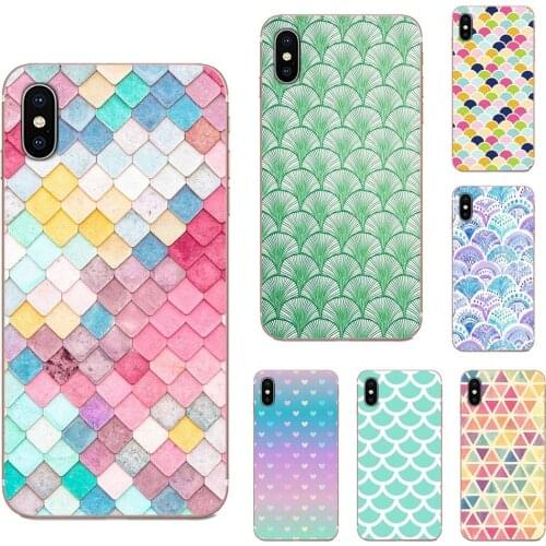 Soft Pattern Phone Colorful Polka Dot Mobile Mermaid For Xiaomi Mi note 9 10 mi10 mi9 mi8 pro lite SE Mi A1 A2 A3 CC9 CC9E 9T