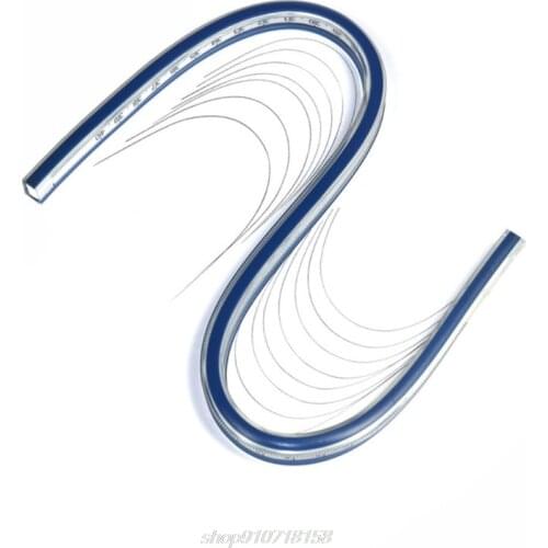 Plastic Flexible Curve Ruler Bendable Ruler Fit for Tailor Sewing and Engineering Drawing Accurate Bendable M13 21 Dropship