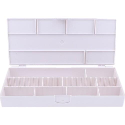 Transparent Empty Nail Storage Box Manicure Tools Organizer Case Holder,Salon Hair Styling Accessories Pins Organiser
