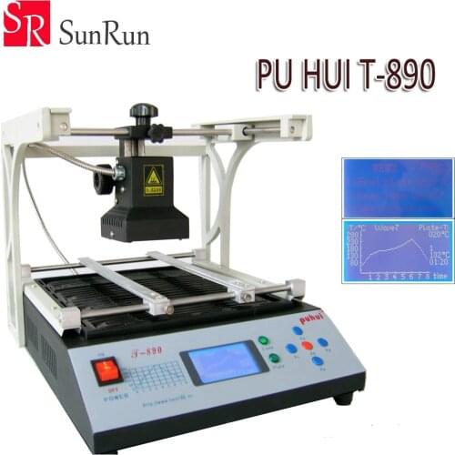 PUHUI T-890 BGA Double Digital Infrared Station BGA/IRDA/IFR/SMD/SMT WELDER Basic Solder Station Repair