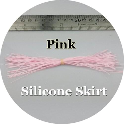 Pink Color / 20 Silicone Skirts, Spinner Bait, Jig, Lure, Fishing