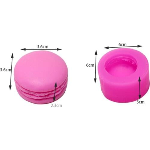 3D Macaron Silicone Molds Handmade Soap Candle Cake Chocolate Mould Making DIY Wedding Gift