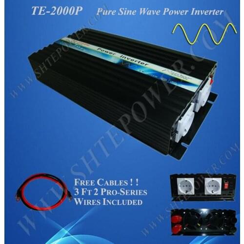 Solar or Wind Power Off Grid Pure Sine Wave Inverter 2000W DC 12V 24V to AC 220V 230V 240V