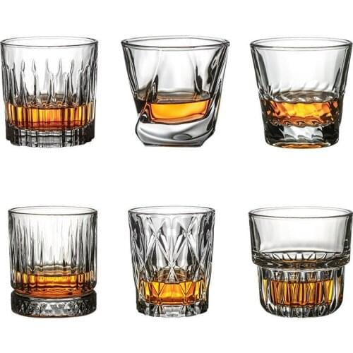 Crystal Glass Foreign Wine Glass Whiskey Glass Set Spirit Glass Beer Glass European-style Household Cup Bar Wine Set