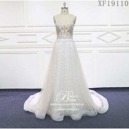 2020 Wedding Dresses Robe De Mariage Vestidos De Novia Custom Made With Lace Appliques Wedding Dress XF19110