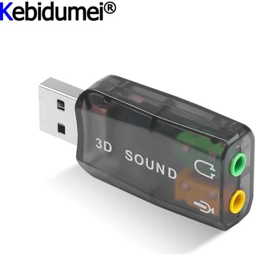 Mini External Usb To 3.5mm Mic Headphone Jack Stereo Headset 3d Sound Card Audio Adapter New Speaker Interface For Laptop