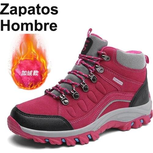 Waterproof hiking shoes woman outdoor trekking boots climbing treking mountain tracking hike professional botas senderismo 38