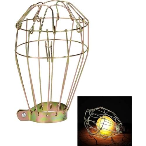 1pc Iron Wire Bulb Guards Clamp Metal Lamp Cage Retro Trouble Light Parts new