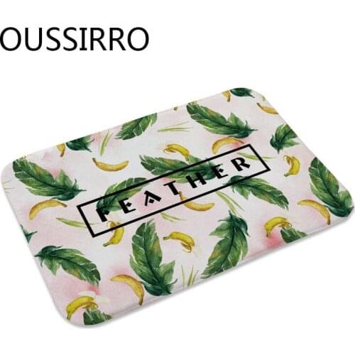 1Pc Soft Floor Mats Doormat Cactus Pot Plants Printed Kitchen Bathroom Rugs House Carpet for Living Room Anti-Slip Tapete Rug