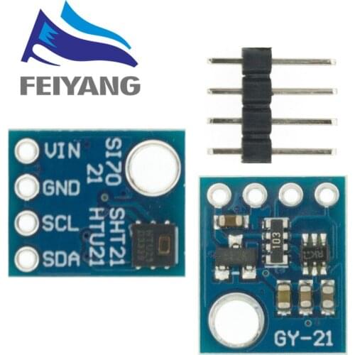 10pcs Si7021 GY-21 Module Industrial High Precision Humidity Sensor IIC Interface Module For Arduino Low Power CMOS IC Module
