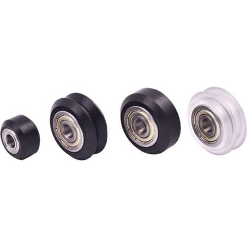 10pcs CNC Openbuilds Wheels Plastic POM Small Big V Type Passive Round Wheel Idler Pulley Gear Perlin Wheel for V-Slot C-Beam