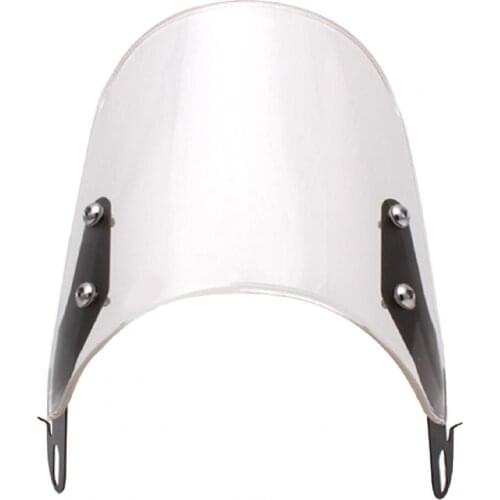 80%HOT Wind Deflector Compact 4-point Mount Iron ABS Motorcycle Windscreen for Yamaha/for Honda/for Suzuki/for Kawasaki