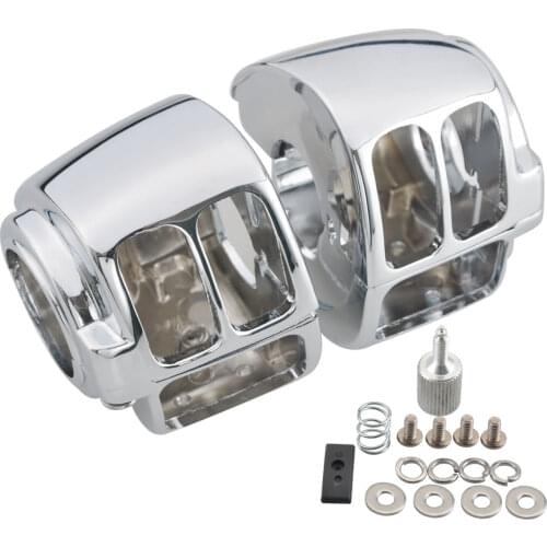 Motorcycle Aluminum Handlebar Switch Housing Cover For Harley Dyna Sportster 1200 Iron 883 Softail Low Rider 2011-2020