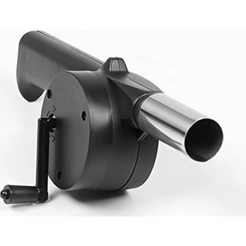 Household BBQ Fan Air Blower Tools Manual Barbecue Hand-cranked Air Blower Picnic Outdoor Camping BBQ Cooking Accessories