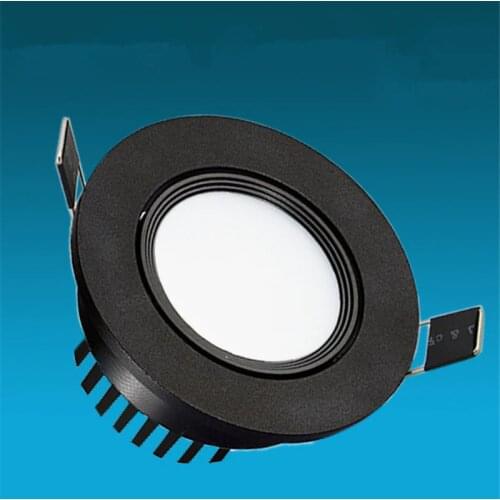 Black Dimmable Waterproof LED Downlight AC220V 110V 5W 7W 9W 12W 15W 18W LED indoor Lamp Recessed LED Spot Light For Bathroom