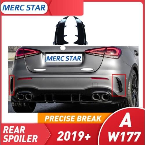 Black painted rear spoiler for Mercedes Class A W177, rear spoiler w177 A180 A200 A250 A45 2019