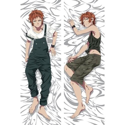 May update Anime K characters Isana Yashiro & Yatogami Kuroh & Suoh Mikoto Dakimakura throw pillow cover hugging body pillowcase