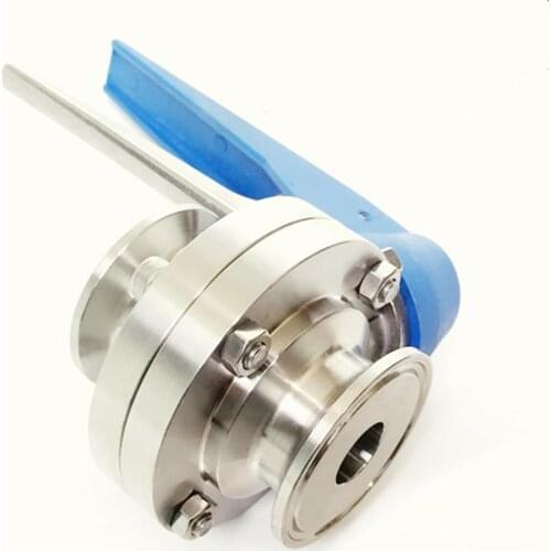 Fit 102mm Pipe OD x 4" Tri Clamp Sanitary Butterfly Squeeze Trigger Flow Control Valve SUS 316L Stainless Brewing