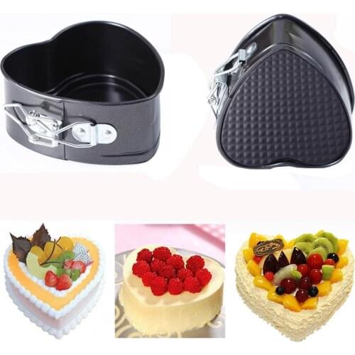 Stainless steel Baking Mold Non-Stick Love Heart Shape Cake Pan Tin DIY Cake Mold Baking Cheese Bread Tray Kitchen baking tools