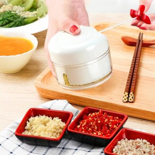 Mini Food Garlic Vegetable Grinder Chopper Mincer Garlic Crusher Press for Meat Nuts Pepper Onion Fruit Vegetable Kitchen Tool