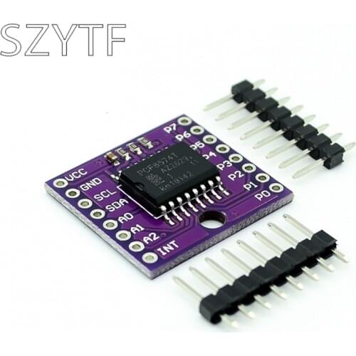PCF8574T I2C bus 8 bit remote I/O expansion module high current For arduino