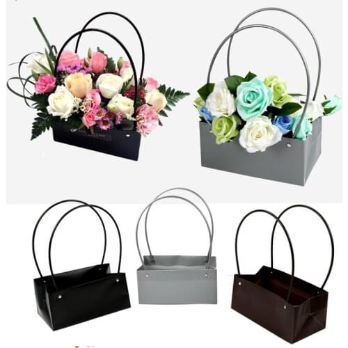 Flower plant gift boxes with Handles Valentines Day Gift Packaging Box Bouquet Wedding Party Decorations flower gift boxes