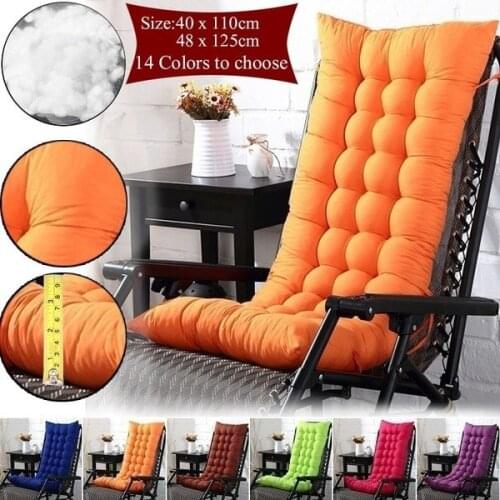 2 Sizes Lounge Chair Cushion Rocking Chair Cushion Sofa Cushions Solid Color Chaise Overstuffed For Garden Sun Lounger Mattress