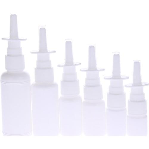 1pcs Empty Plastic Nasal Pump Spray Bottle Mist Nose Mini Empty Refillable Bottle 5/10/15/20/30/50ml new