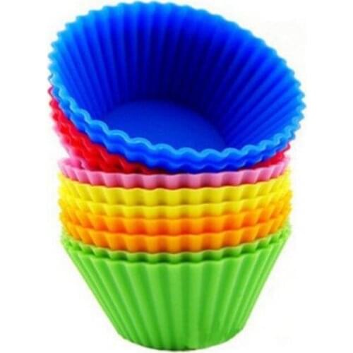 Silicone Cupcake Moulds Muffin Moulds Cupcake Cases Non-Stick Heat Resistant Baking Molds LX5916