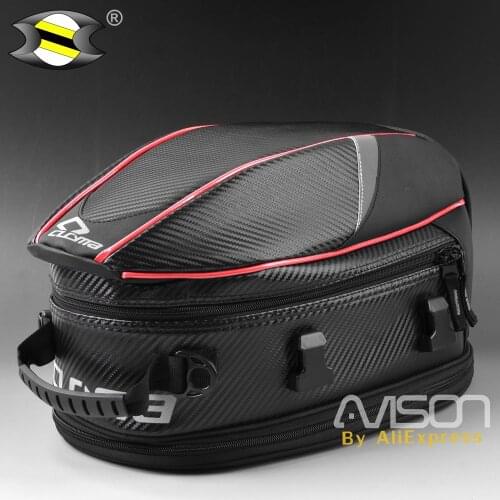The Motorcycle Tail Bags Back Seat Bags Kit Travel Bag Motorbike Scooter Sport Luggage Rear Seat Rider Bag Pack