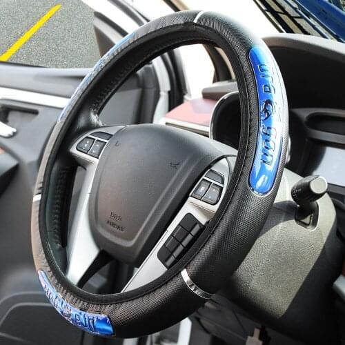 Reflective Faux Leather Elastic Car Steering Wheel Cover for Renault Megane 2 3 Duster Logan Clio 4 3 Laguna 2 Sandero Scenic