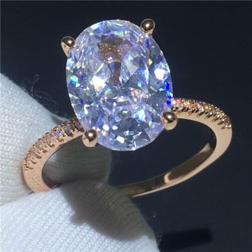 Кольца с кристаллами Vecalon China At AliExpress