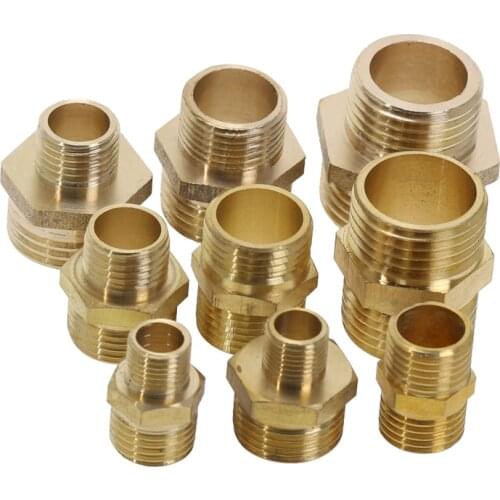 1pc 1/8'' 1/4'' 3/8'' 1/2'' Male BSP Thread Brass Barbed Fitting Coupler Connector