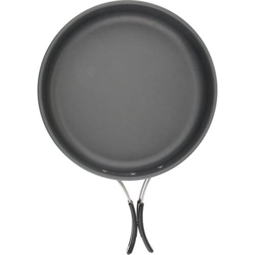 1pcs Outdoor Portable Pan Small Frying Pan Camping Picnic Cookware Non-stick Pan Cooking Tableware Camping Outdoor Cooking Tools